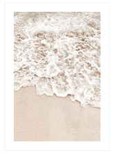 Bej Deniz Köpükleri - Art Print